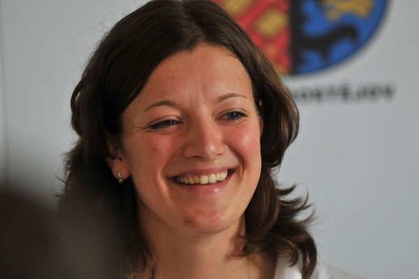 Bikrosařka Horáková před odletem na olympiádu.